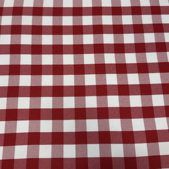Picture of 60" Linen Red/White Gingham