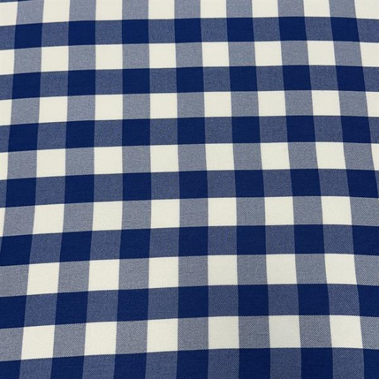 Picture of 90" Linen Blue/White Gingham