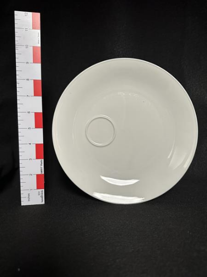 Picture of Snack Plate White China 9"