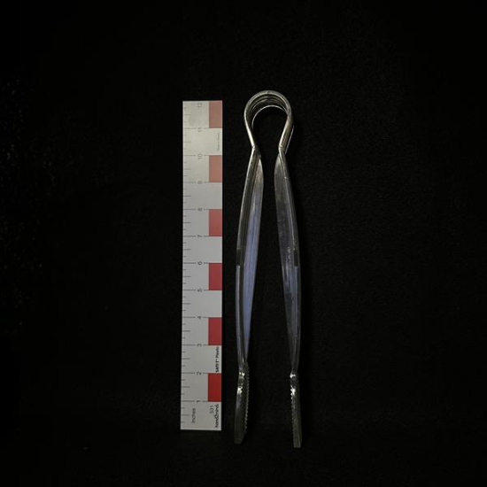 Picture of Acrylic Tongs Clear Flat 12"