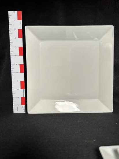 Picture of White China Square Plate 10" Dinner