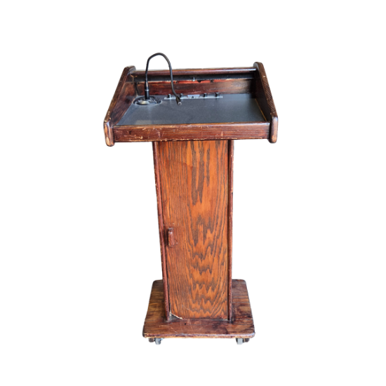 Picture of Wooden Podium w/mic
