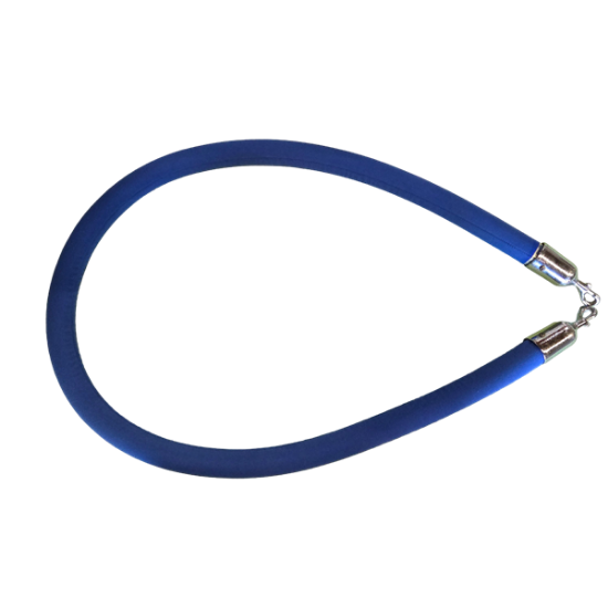 Picture of Stanchion Chrome  - Blue Rope