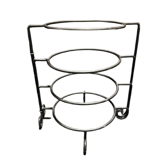 Picture of Black Iron Plate Stand - 4 Tier